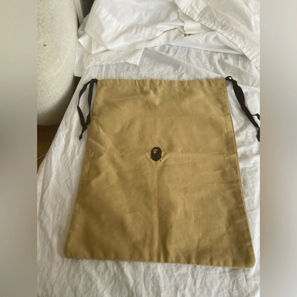 Bape Beige Color Ape Head Dust Bag